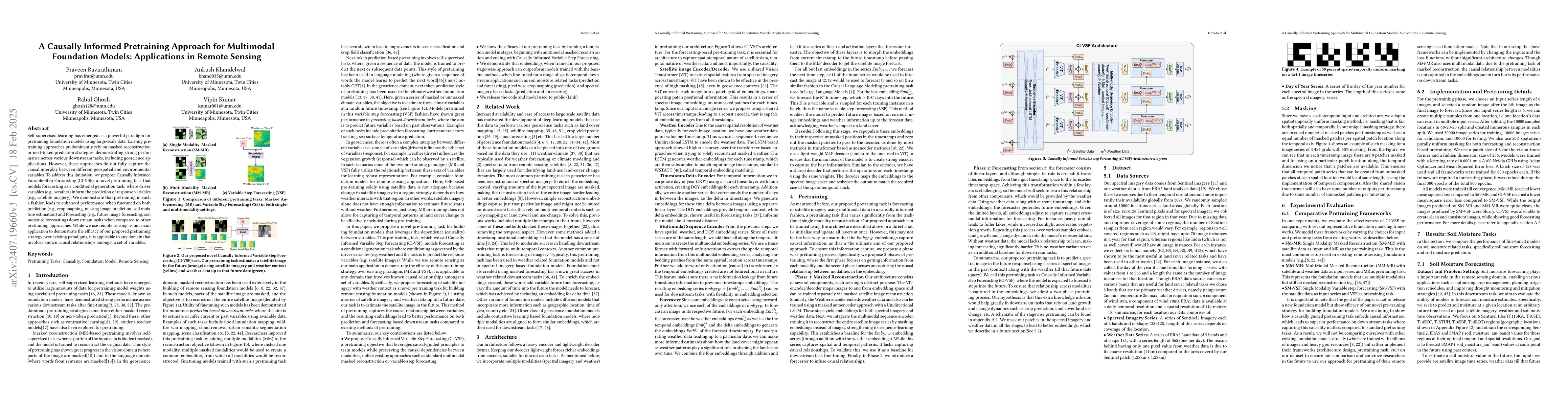 Thumbnail for Towards a Knowledge guided Multimodal Foundation Model for
  Spatio-Temporal Remote Sensing Applications