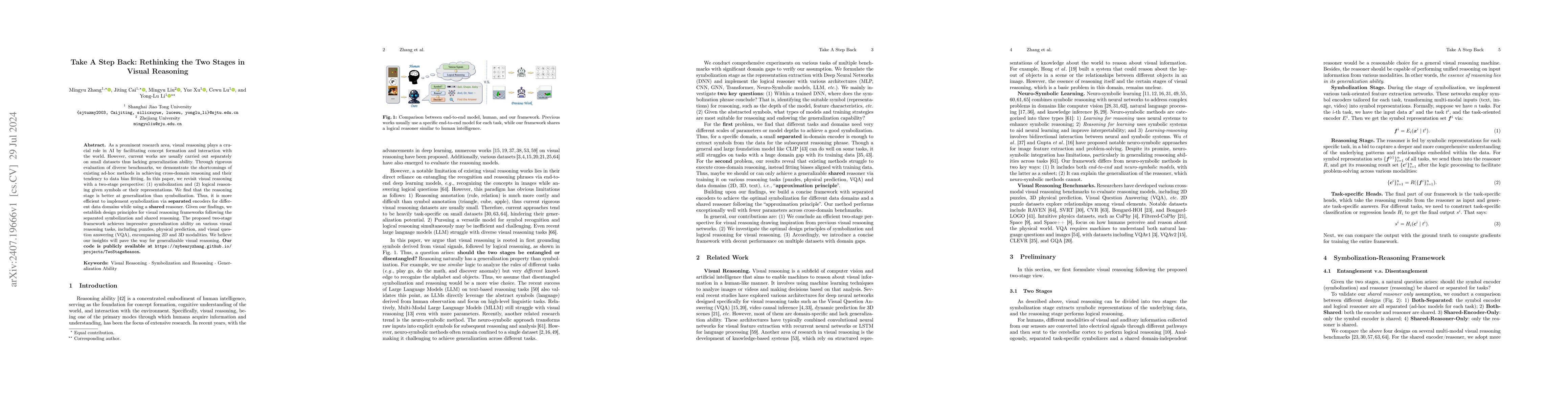 Thumbnail for Take A Step Back: Rethinking the Two Stages in Visual Reasoning