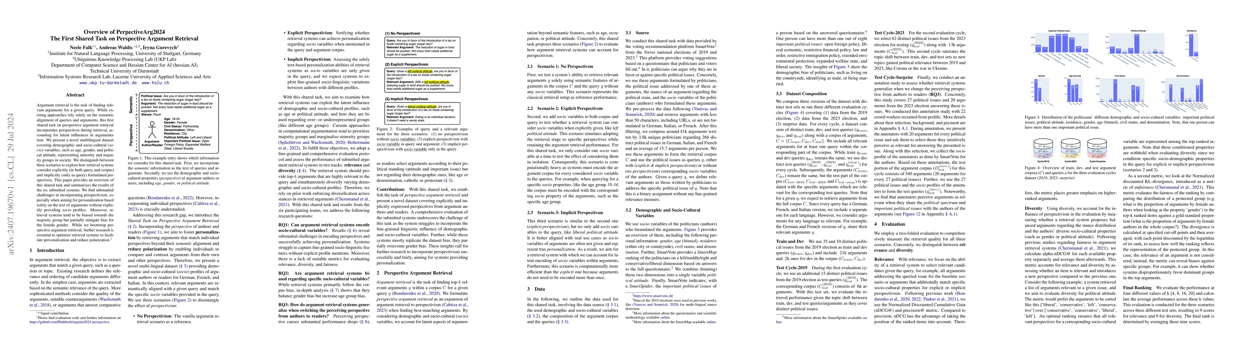 Thumbnail for Overview of PerpectiveArg2024: The First Shared Task on Perspective
  Argument Retrieval