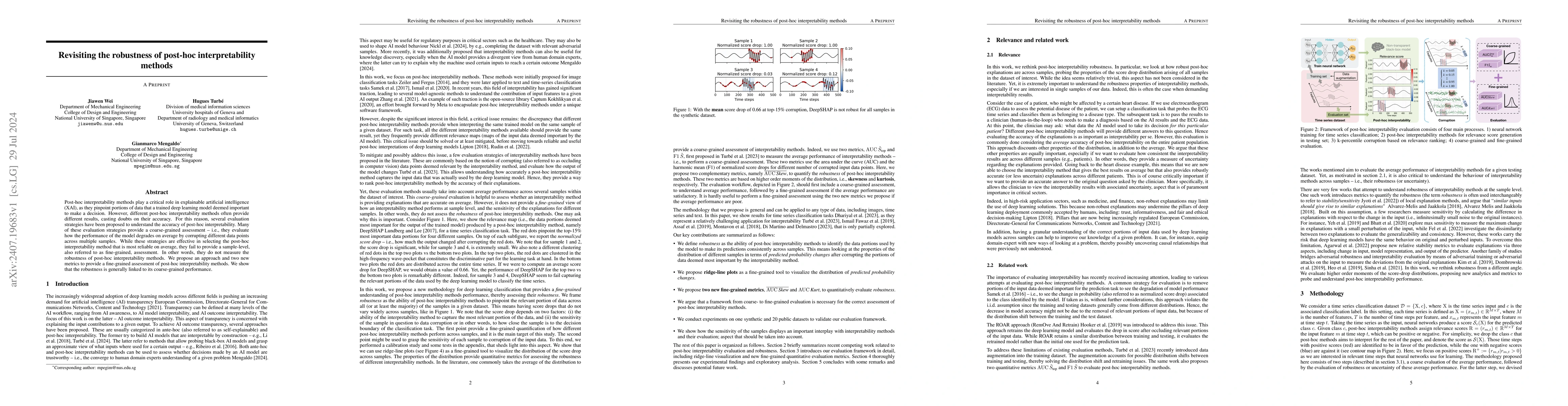 Thumbnail for Revisiting the robustness of post-hoc interpretability methods