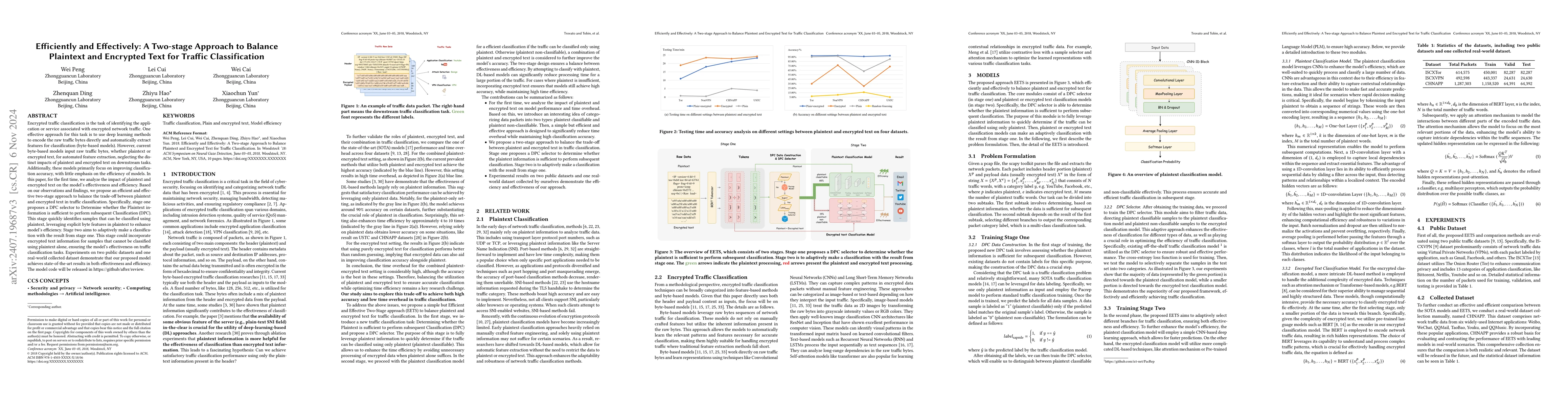 Thumbnail for Efficiently and Effectively: A Two-stage Approach to Balance Plaintext
  and Encrypted Text for Traffic Classification