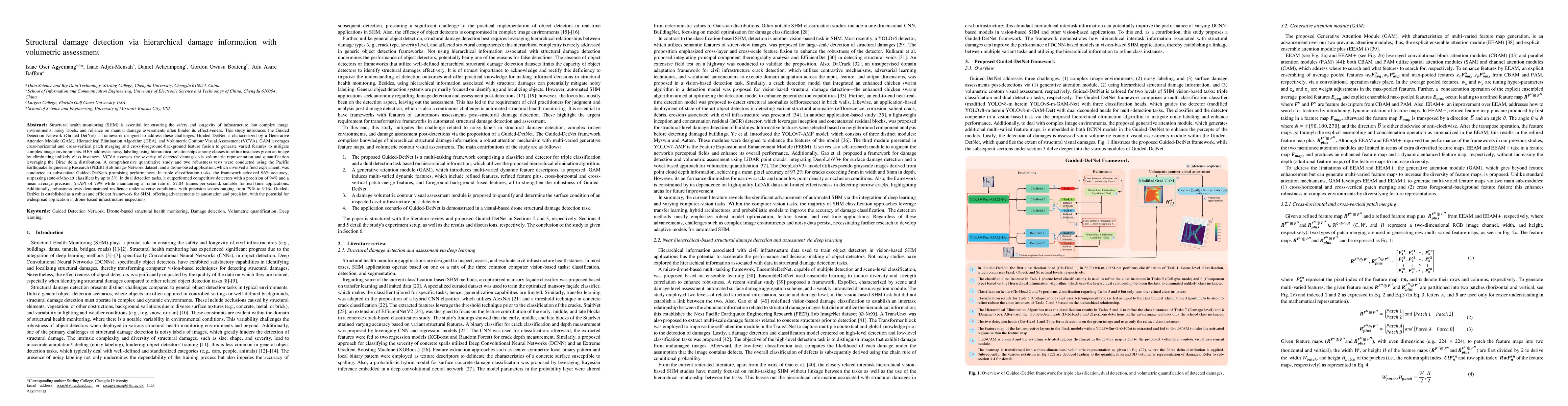 Thumbnail for Structural damage detection via hierarchical damage information with
  volumetric assessment