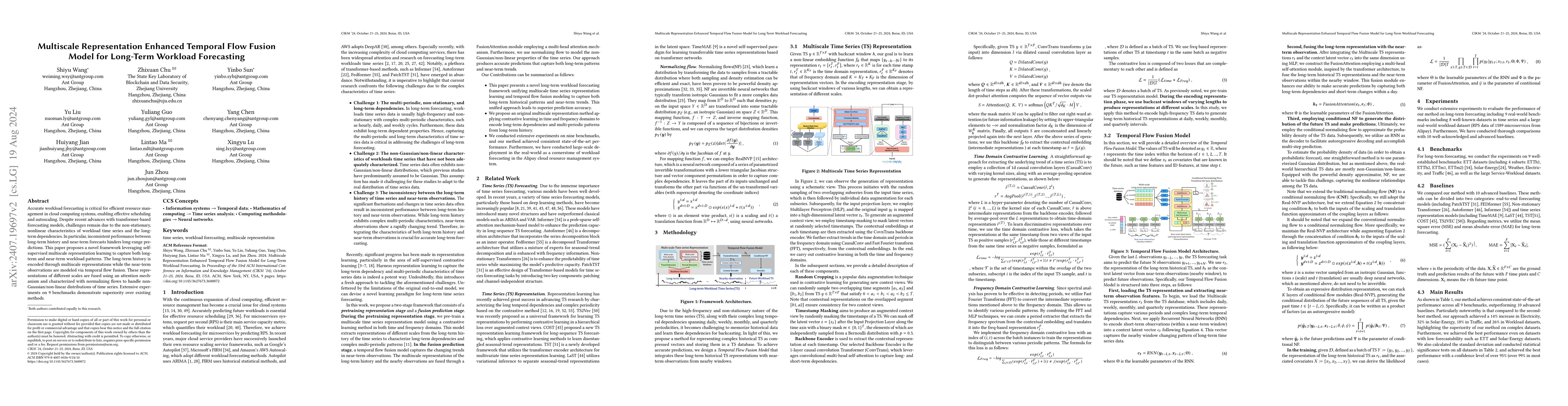 Thumbnail for Multiscale Representation Enhanced Temporal Flow Fusion Model for
  Long-Term Workload Forecasting