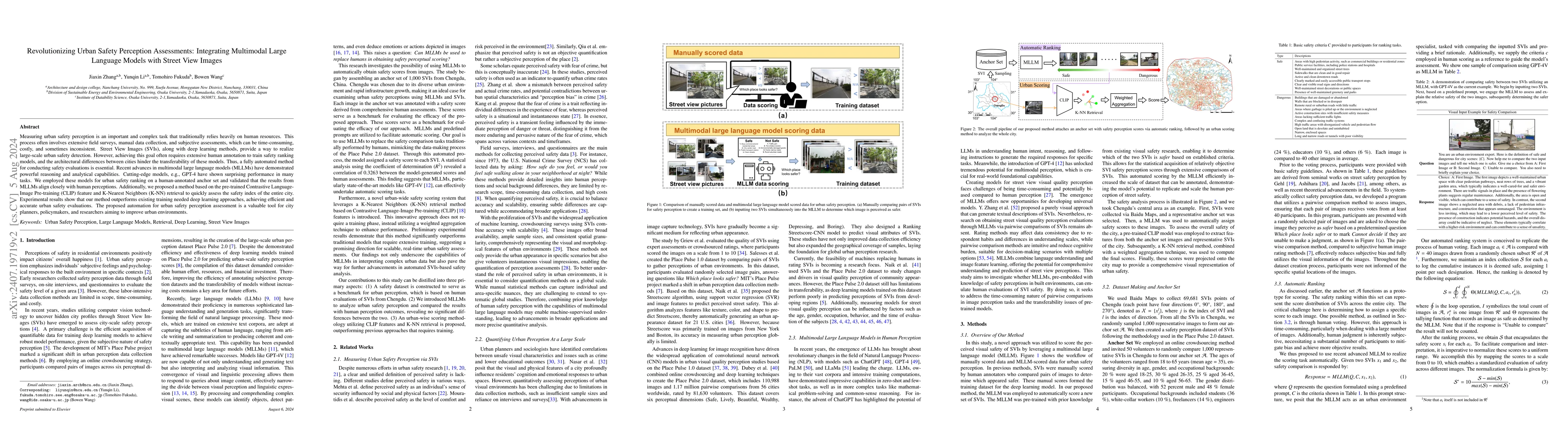 Thumbnail for Revolutionizing Urban Safety Perception Assessments: Integrating
  Multimodal Large Language Models with Street View Images