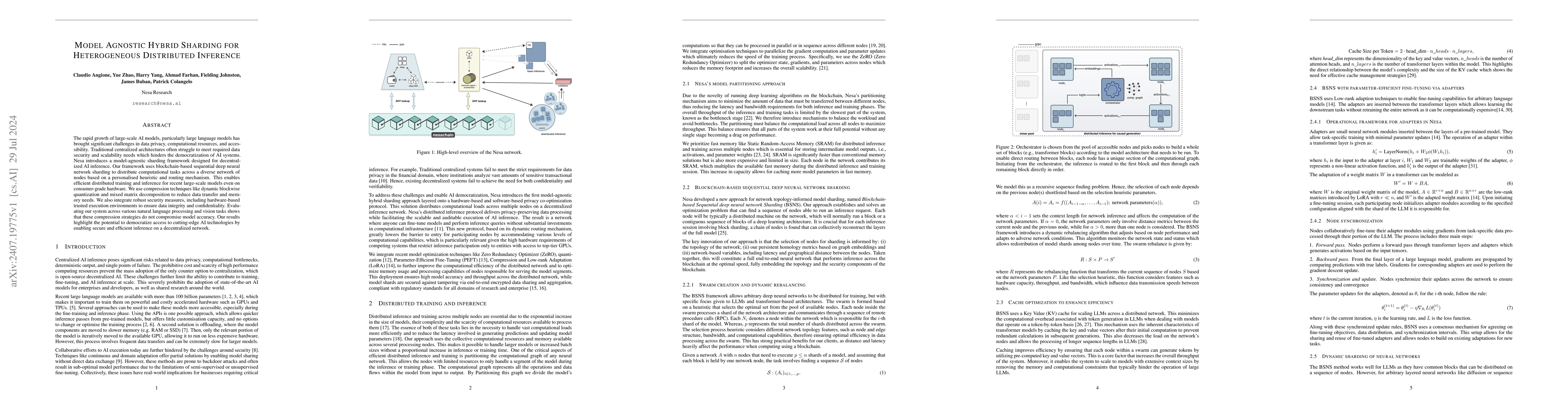 Thumbnail for Model Agnostic Hybrid Sharding For Heterogeneous Distributed Inference