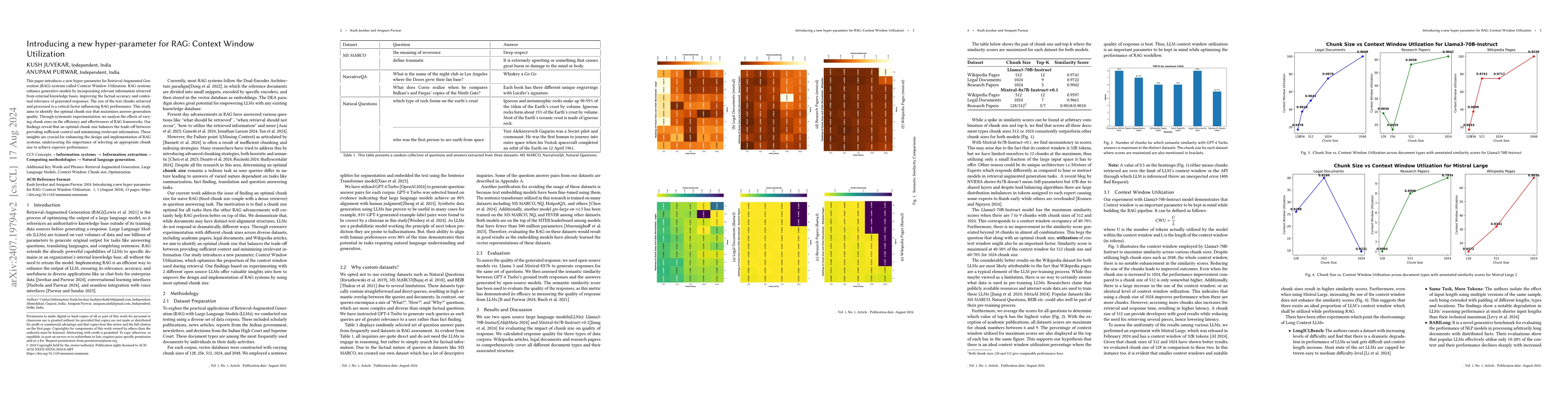 Thumbnail for Introducing a new hyper-parameter for RAG: Context Window Utilization