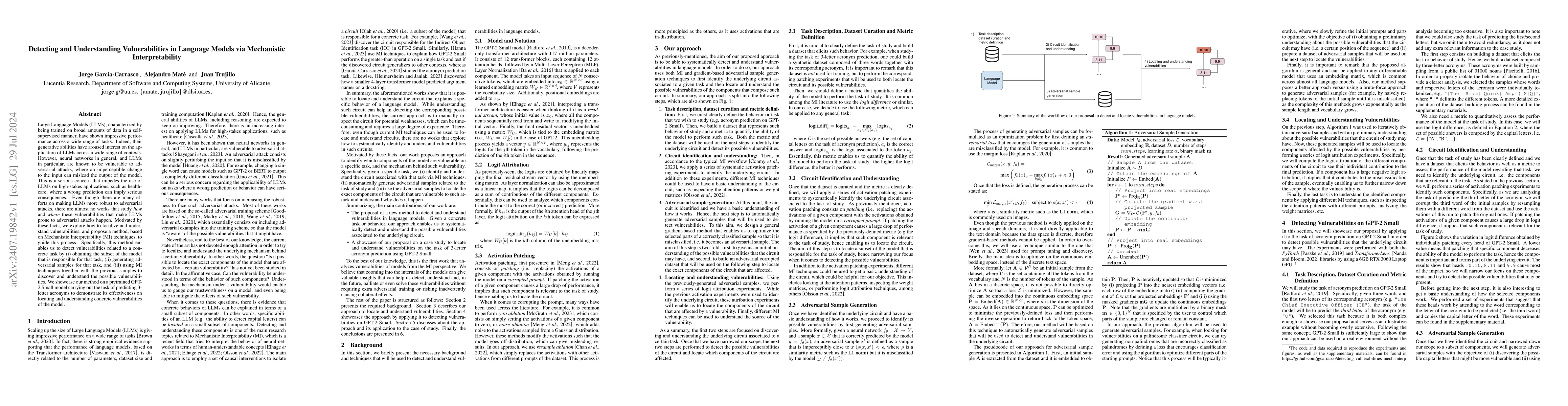 Thumbnail for Detecting and Understanding Vulnerabilities in Language Models via
  Mechanistic Interpretability