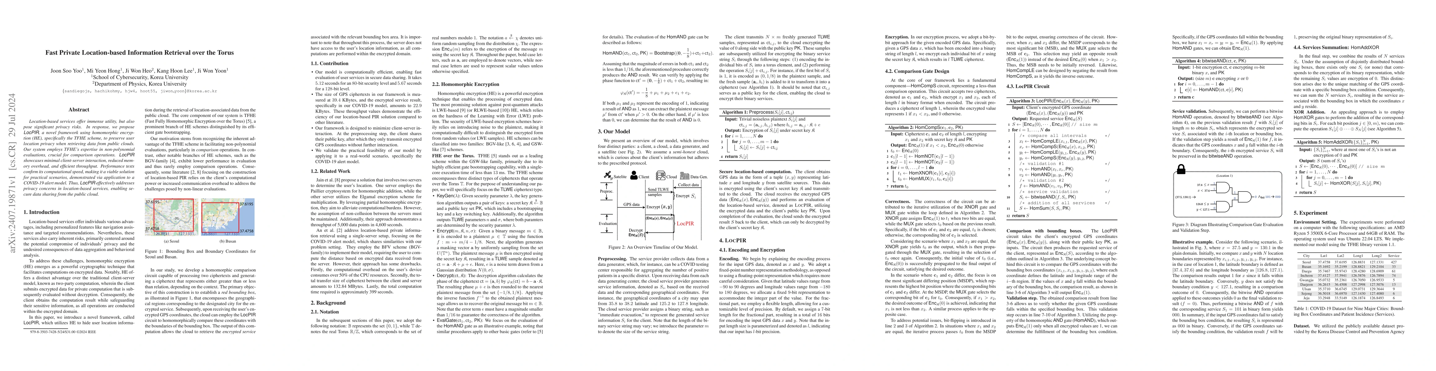 Thumbnail for Fast Private Location-based Information Retrieval Over the Torus
