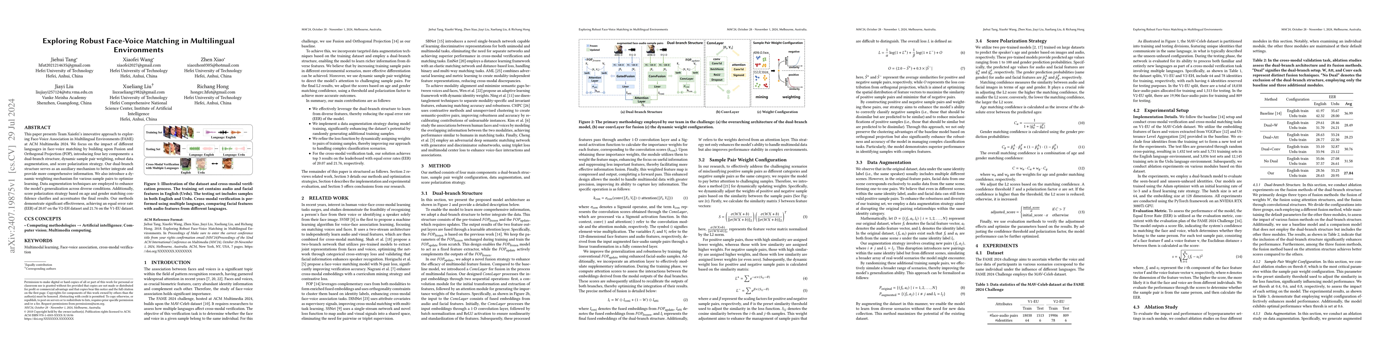 Thumbnail for Exploring Robust Face-Voice Matching in Multilingual Environments