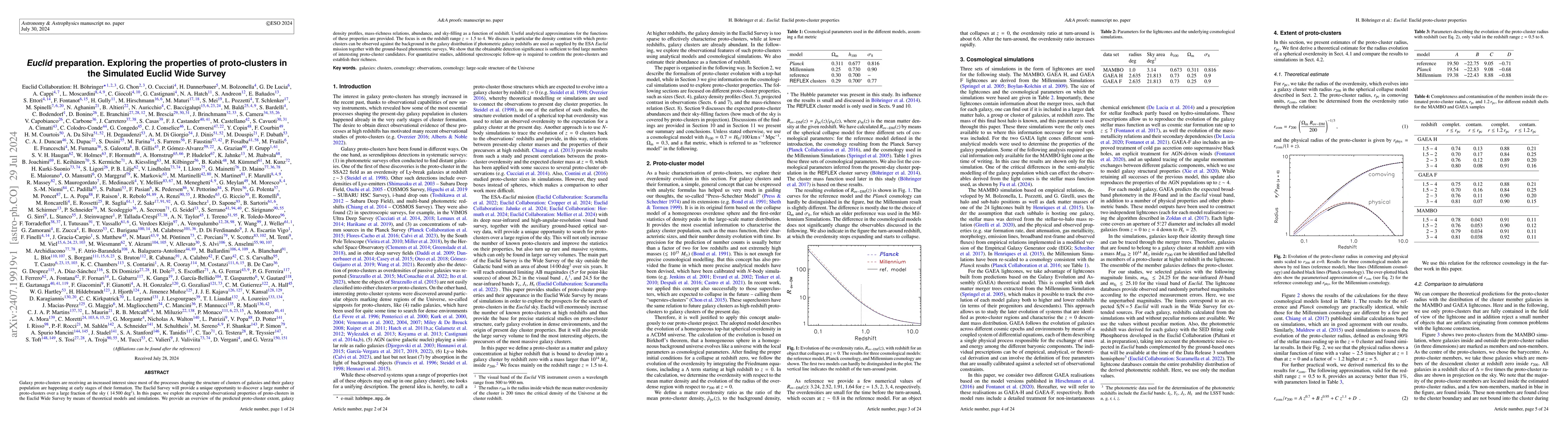 Thumbnail for Euclid preparation. Exploring the properties of proto-clusters in the
  Simulated Euclid Wide Survey