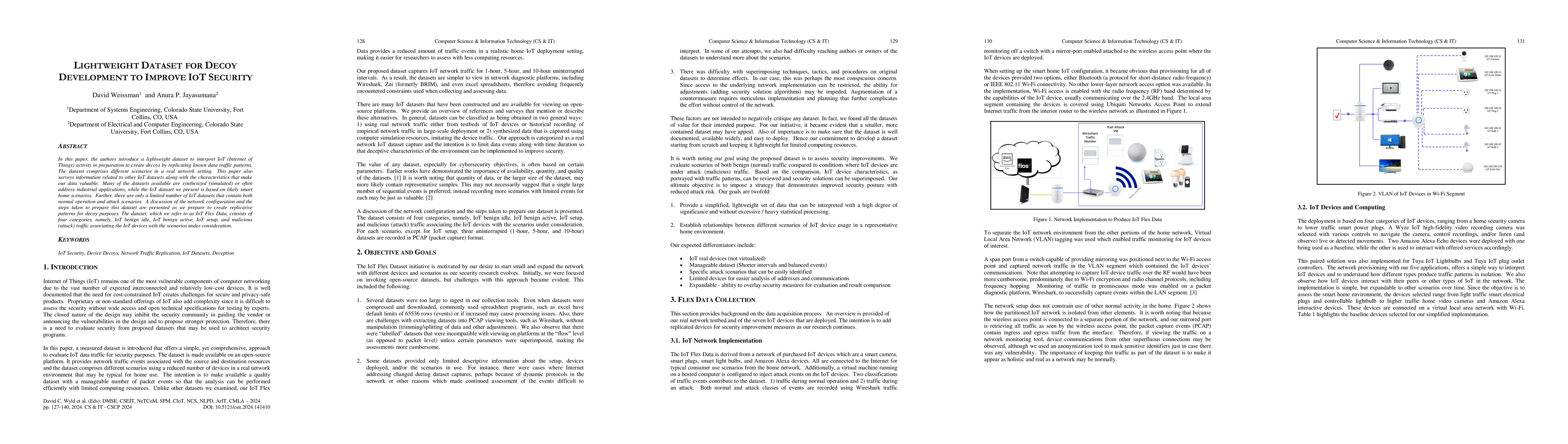 Thumbnail for Lightweight Dataset for Decoy Development to Improve IoT Security