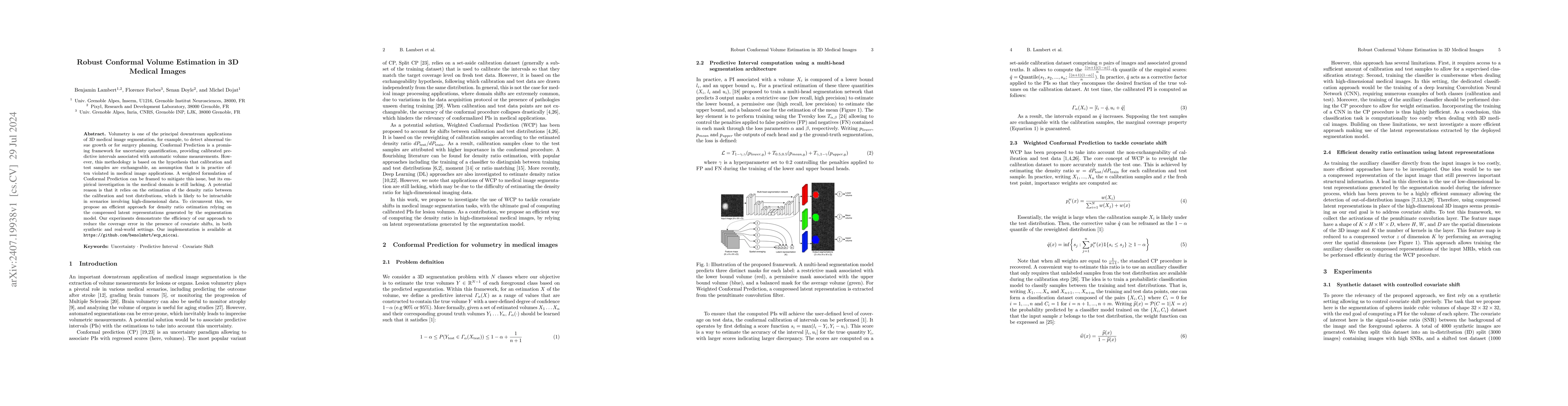 Thumbnail for Robust Conformal Volume Estimation in 3D Medical Images