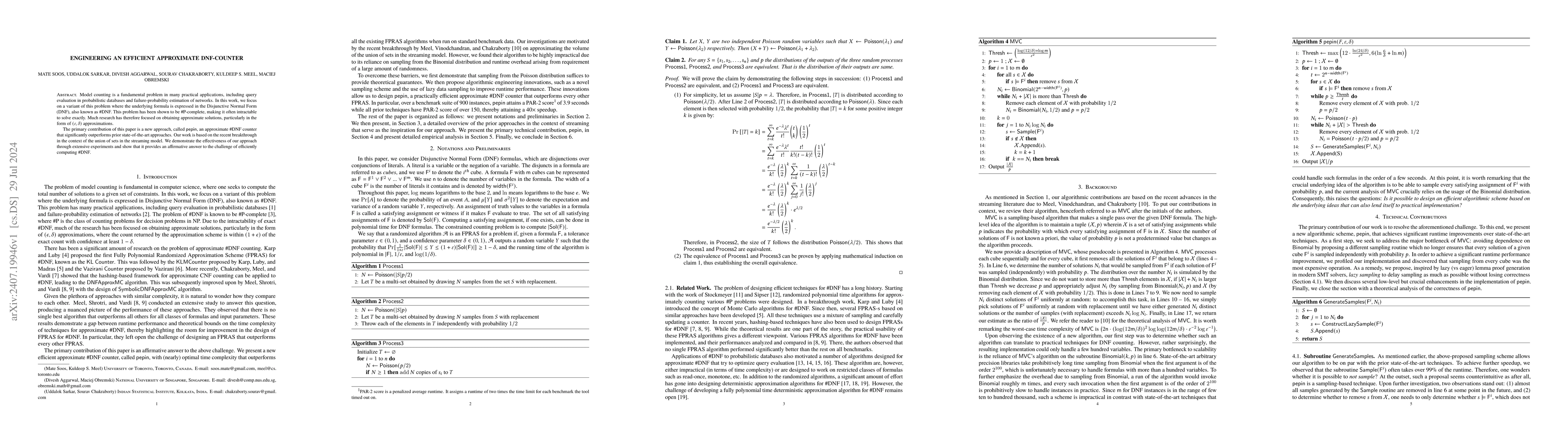 Thumbnail for Engineering an Efficient Approximate DNF-Counter