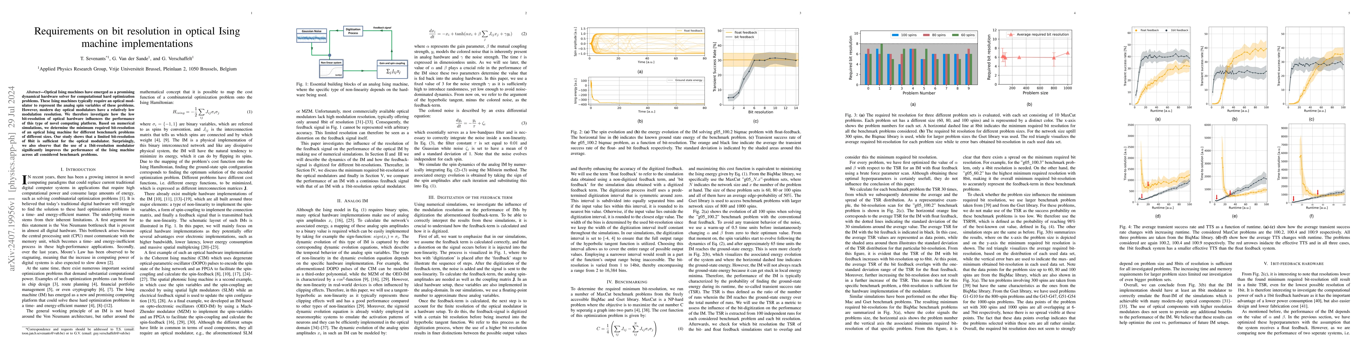 Thumbnail for Requirements on bit resolution in optical Ising machine implementations