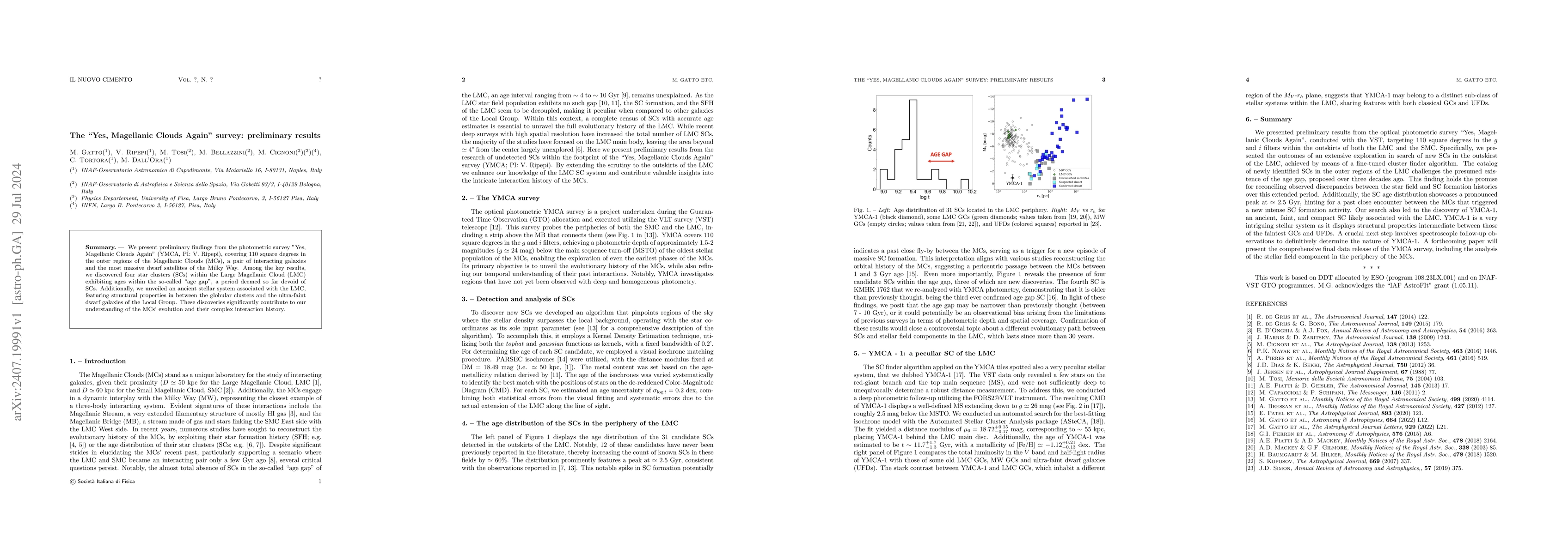 Thumbnail for The "Yes, Magellanic Clouds Again" survey: preliminary results