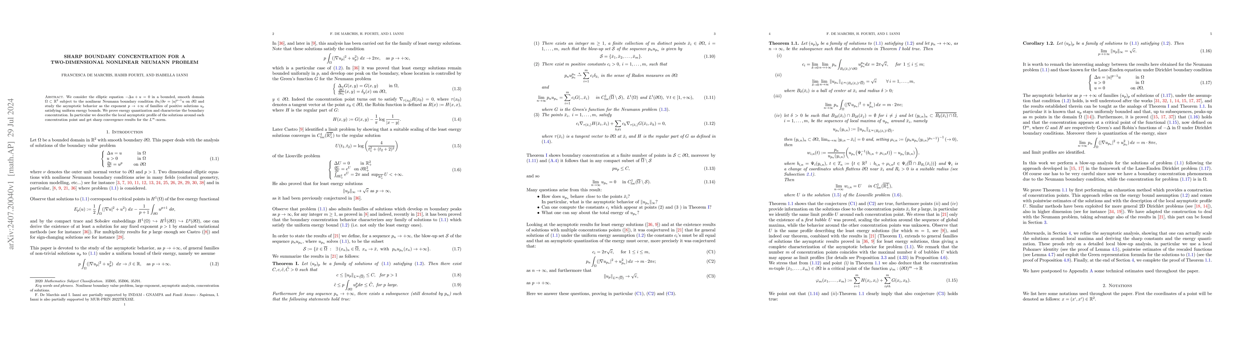 Thumbnail for Sharp boundary concentration for a two-dimensional nonlinear Neumann
  problem