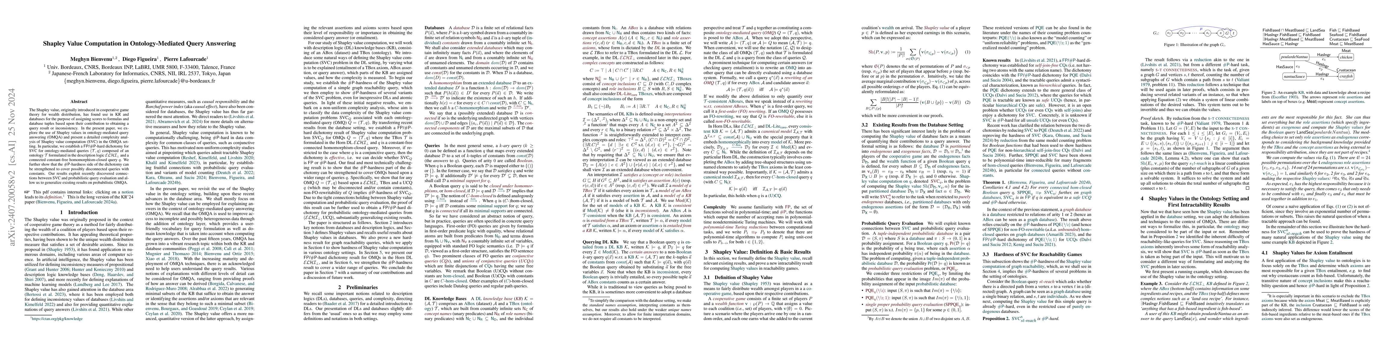 Thumbnail for Shapley Value Computation in Ontology-Mediated Query Answering
