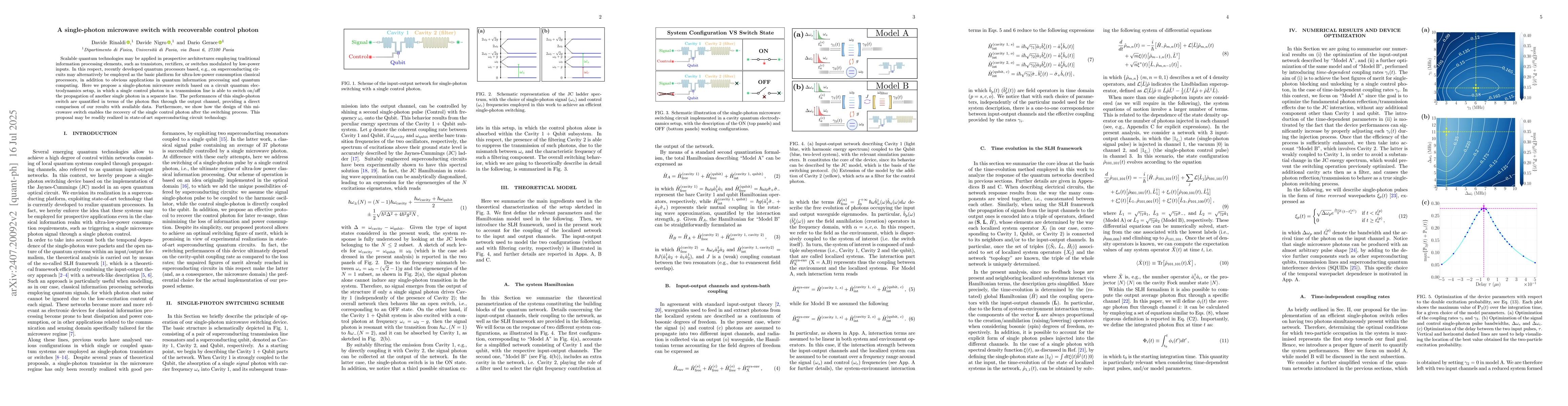 Thumbnail for A single-photon microwave switch with recoverable control photon
