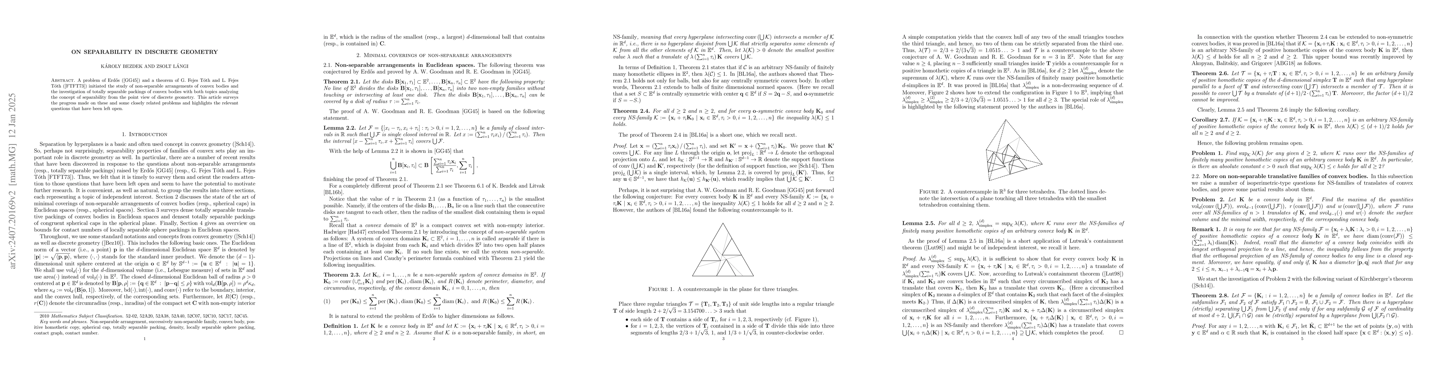 Thumbnail for On separability in discrete geometry