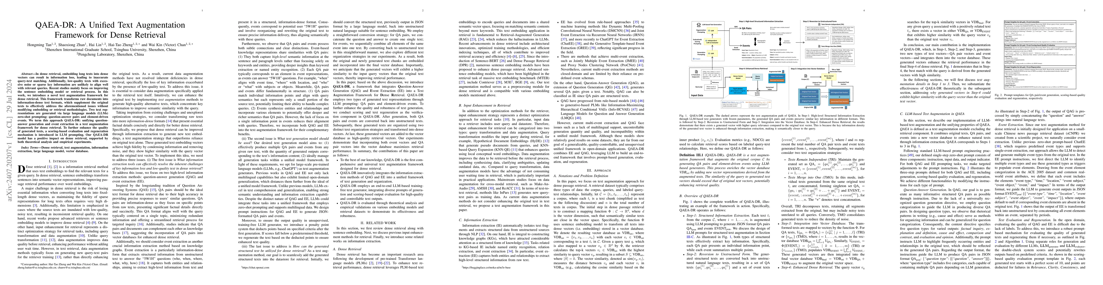 Thumbnail for QAEA-DR: A Unified Text Augmentation Framework for Dense Retrieval