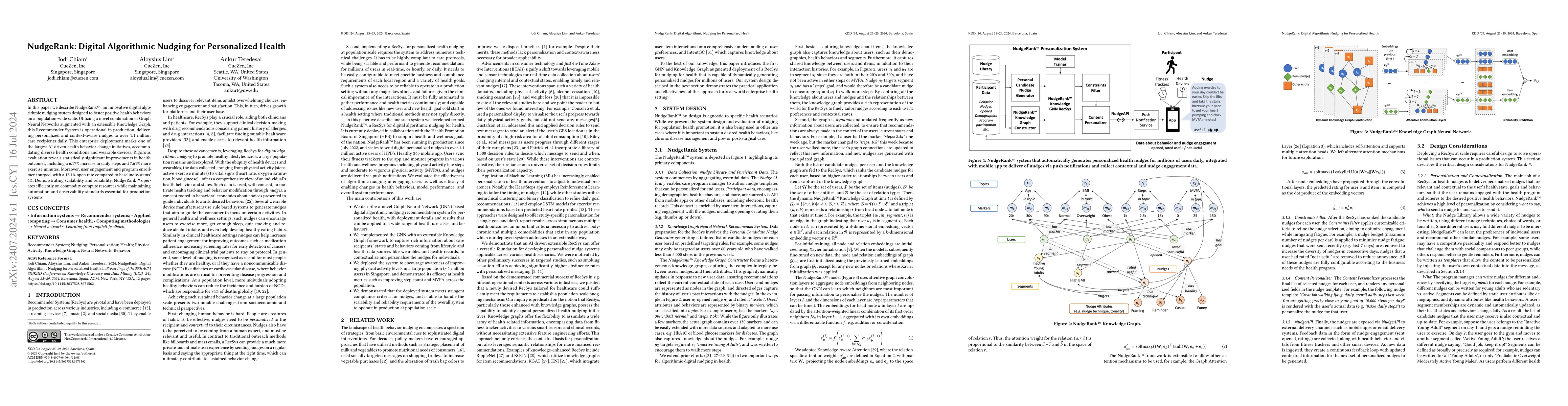 Thumbnail for NudgeRank: Digital Algorithmic Nudging for Personalized Health