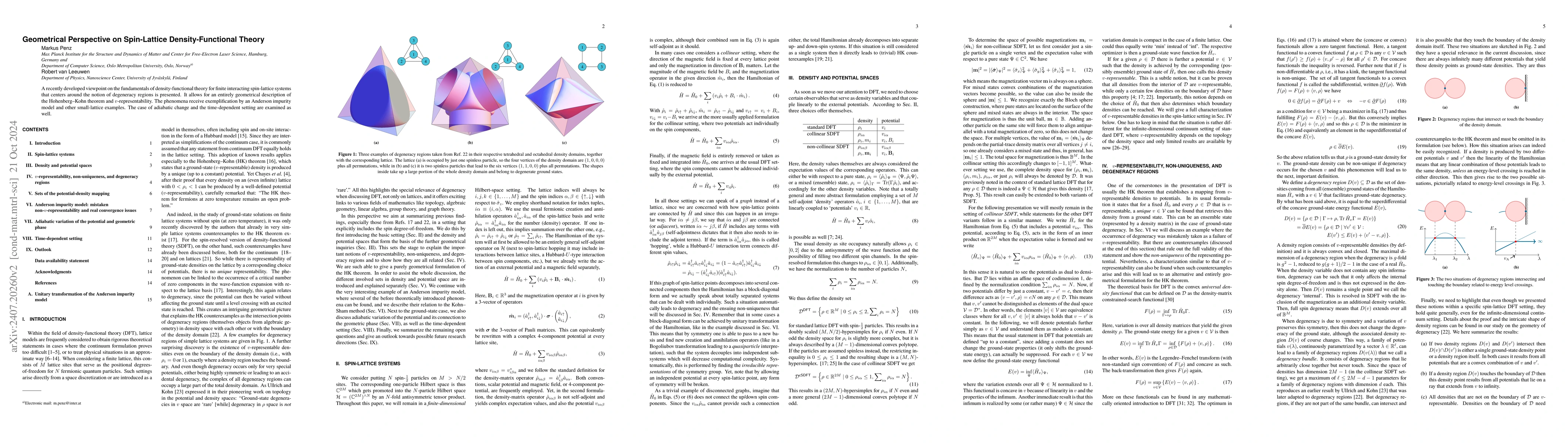 Thumbnail for Geometrical Perspective on Spin-Lattice Density-Functional Theory