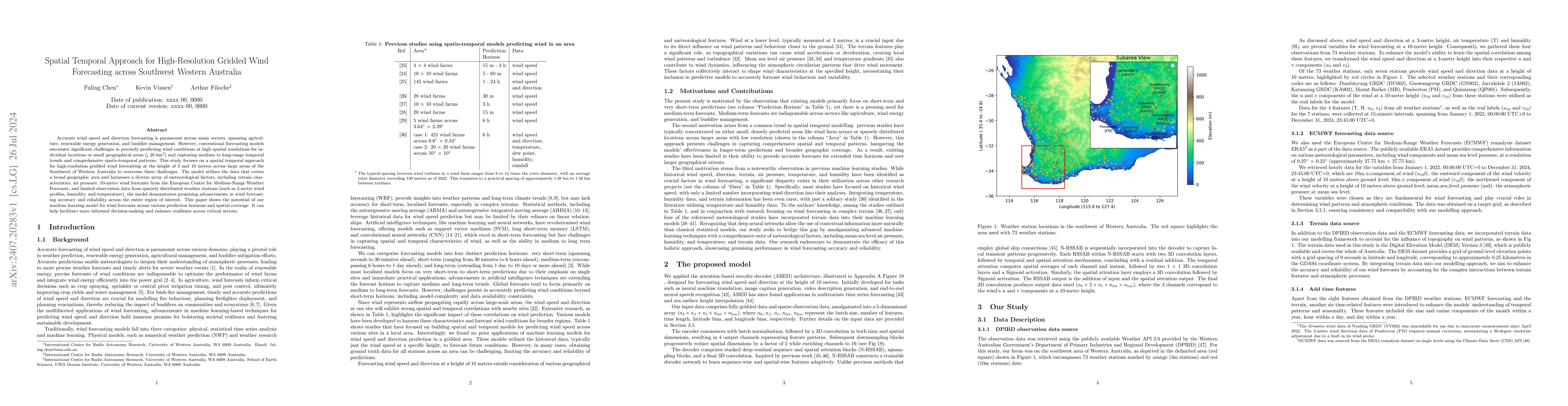 Thumbnail for Spatial Temporal Approach for High-Resolution Gridded Wind Forecasting
  across Southwest Western Australia