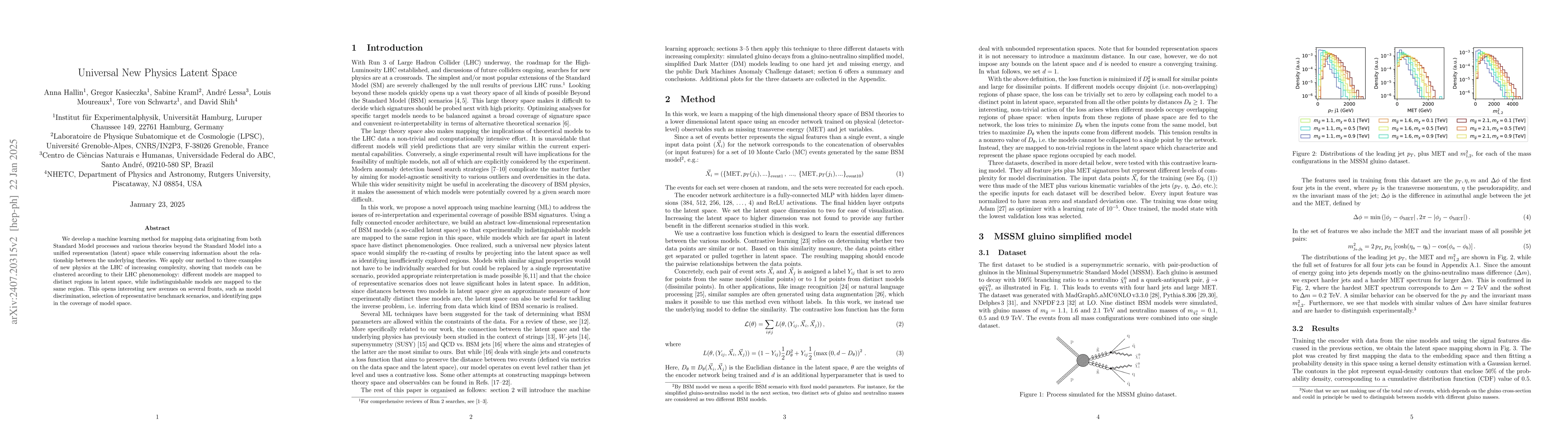 Thumbnail for Universal New Physics Latent Space