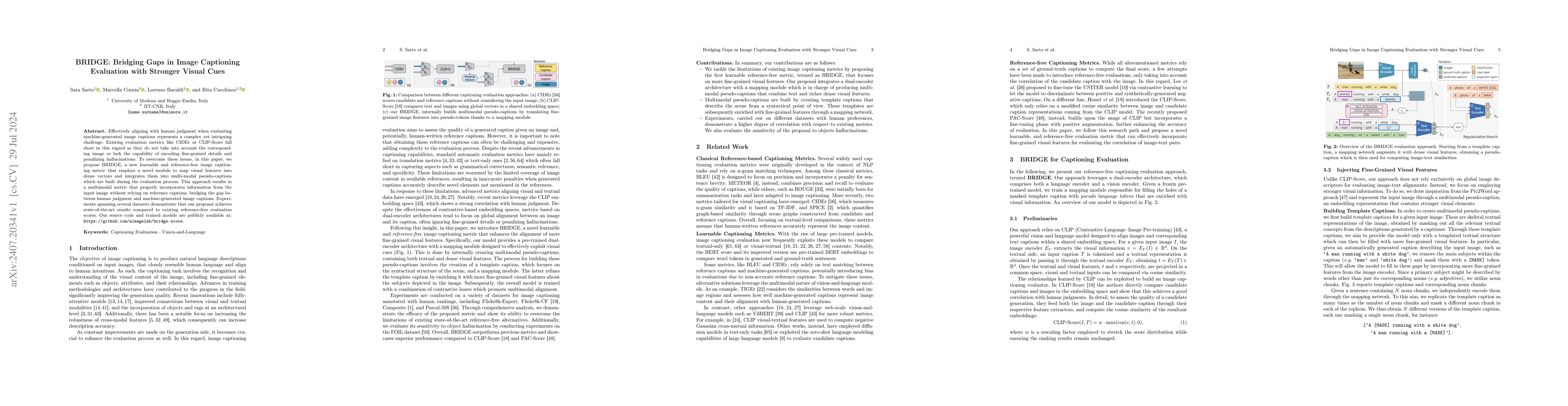 Thumbnail for BRIDGE: Bridging Gaps in Image Captioning Evaluation with Stronger
  Visual Cues