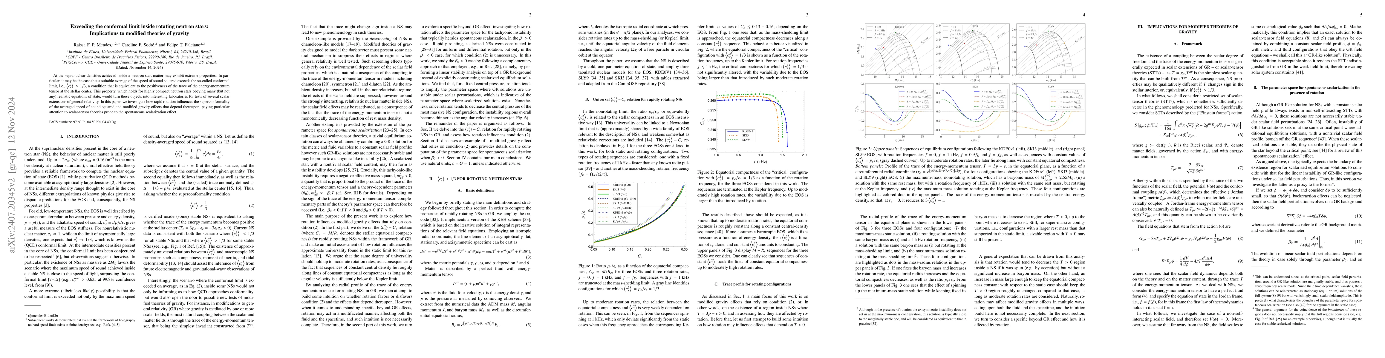 Thumbnail for Exceeding the conformal limit inside rotating neutron stars:
  Implications to modified theories of gravity