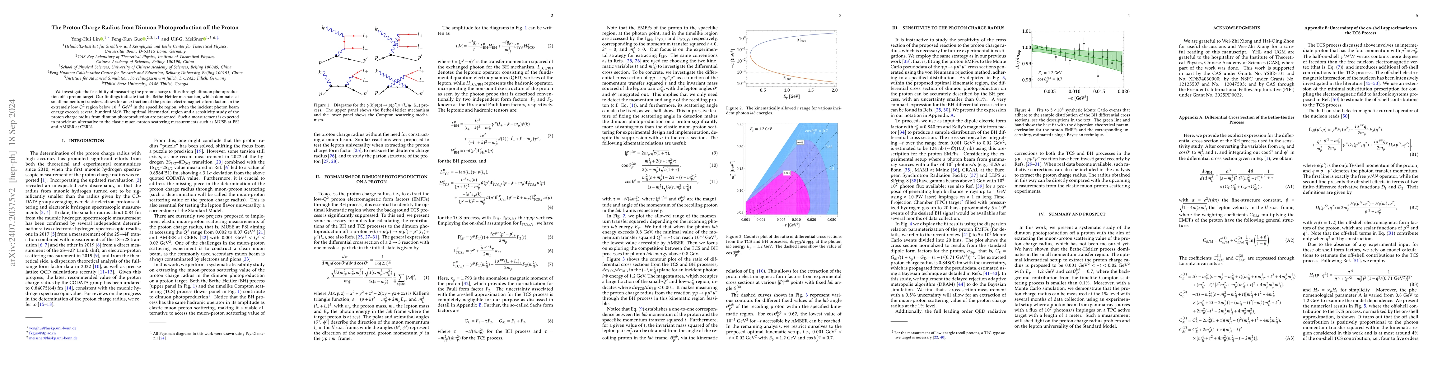 Thumbnail for The Proton Charge Radius from Dimuon Photoproduction off the Proton