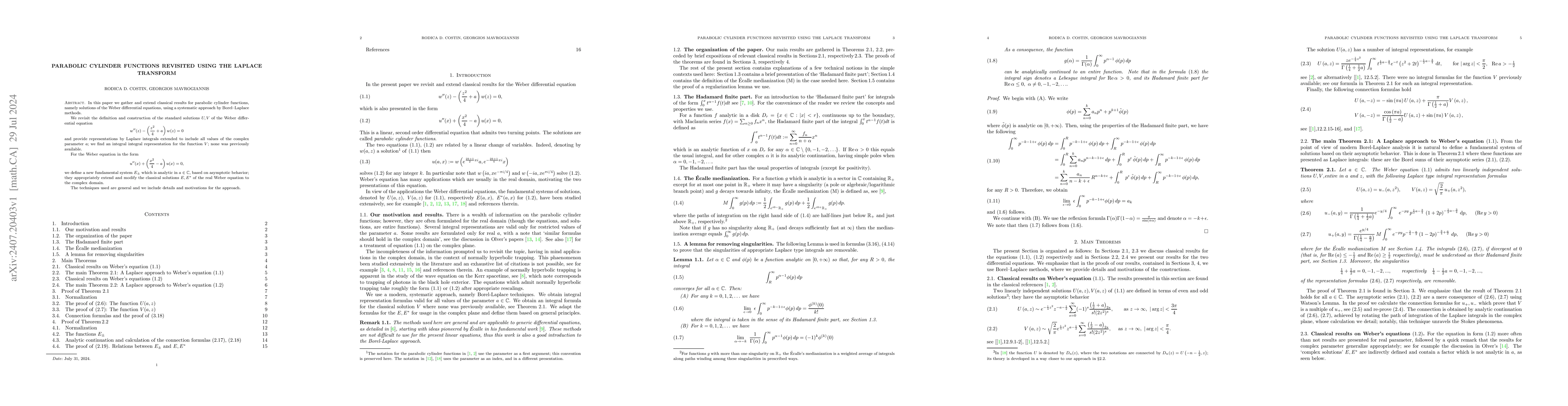 Thumbnail for Parabolic cylinder functions revisited using the Laplace transform
