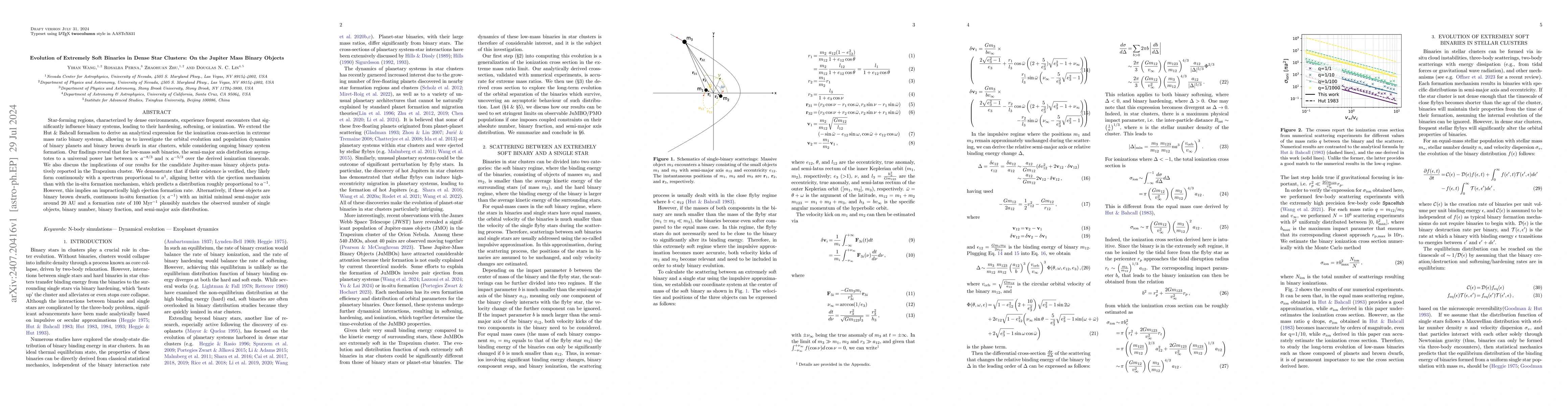 Thumbnail for Evolution of Extremely Soft Binaries in Dense Star Clusters: On the
  Jupiter Mass Binary Objects