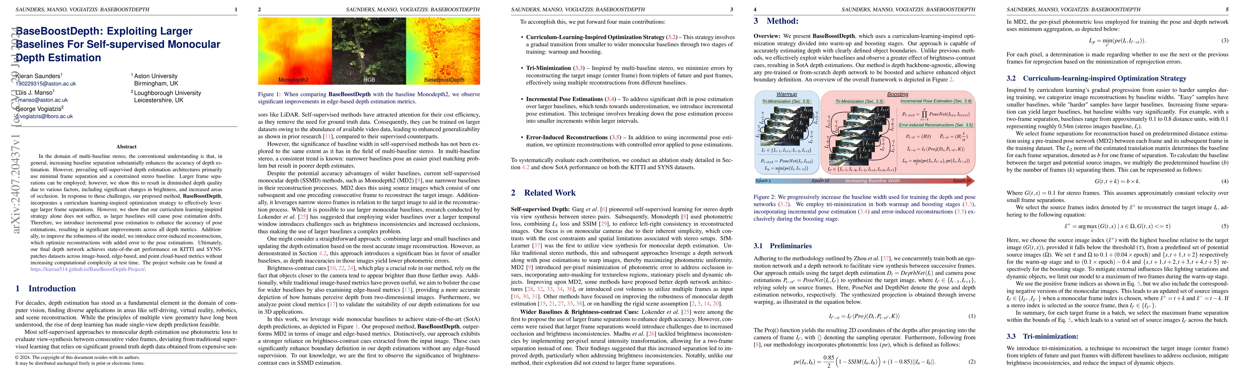 Thumbnail for BaseBoostDepth: Exploiting Larger Baselines For Self-supervised
  Monocular Depth Estimation
