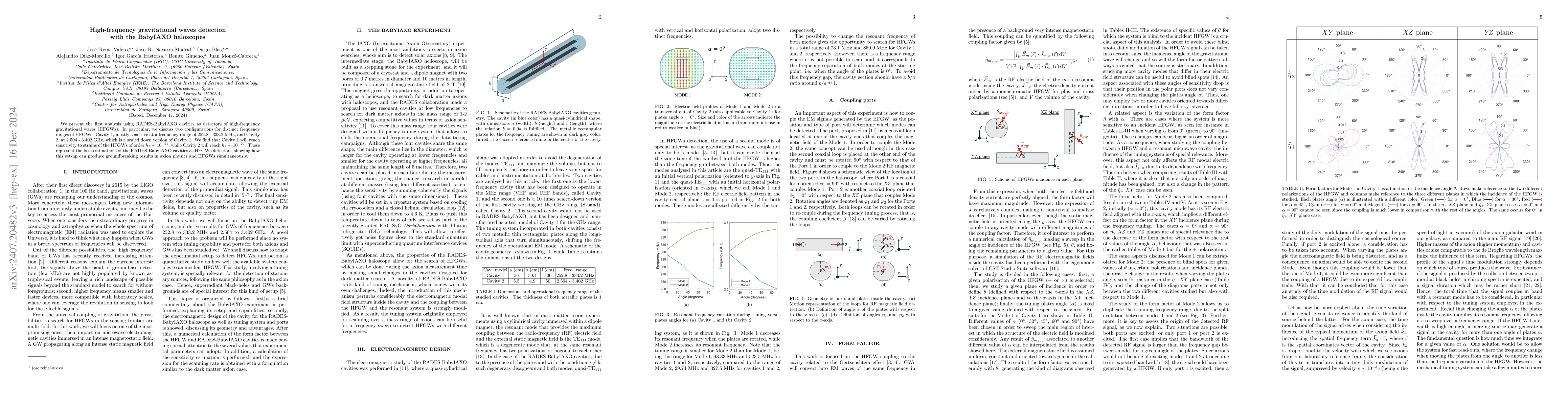 Thumbnail for High-frequency gravitational waves detection with the BabyIAXO
  haloscopes