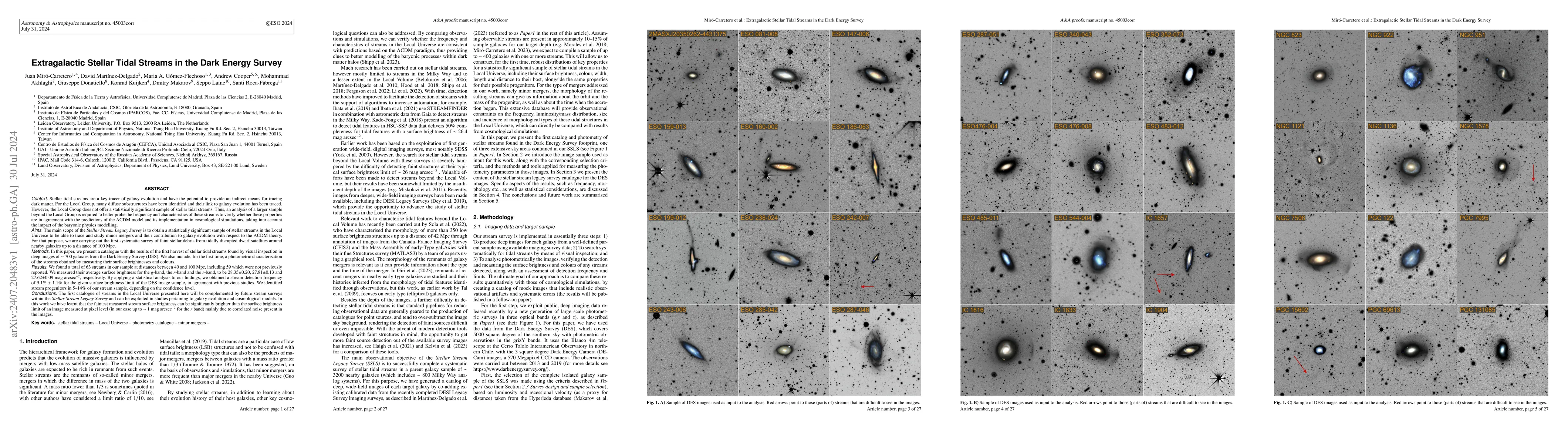 Thumbnail for Extragalactic Stellar Tidal Streams in the Dark Energy Survey