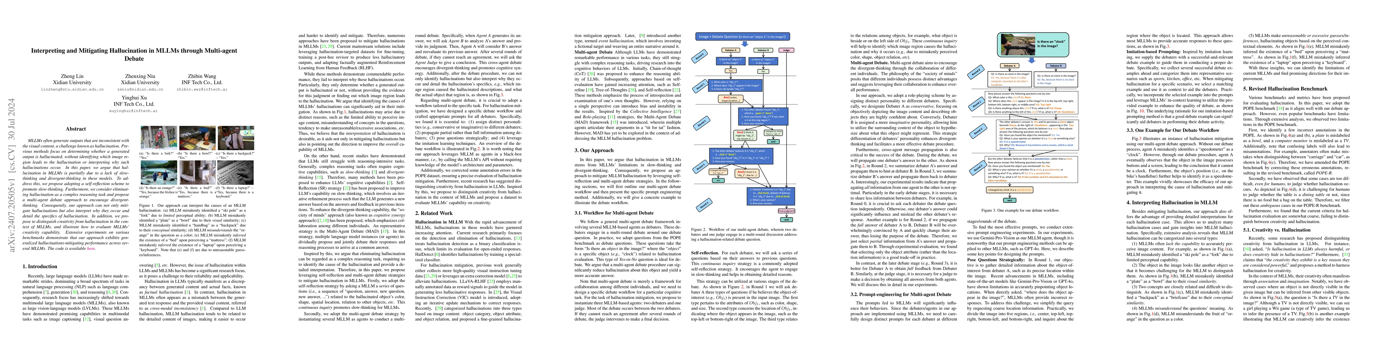 Thumbnail for Interpreting and Mitigating Hallucination in MLLMs through Multi-agent
  Debate