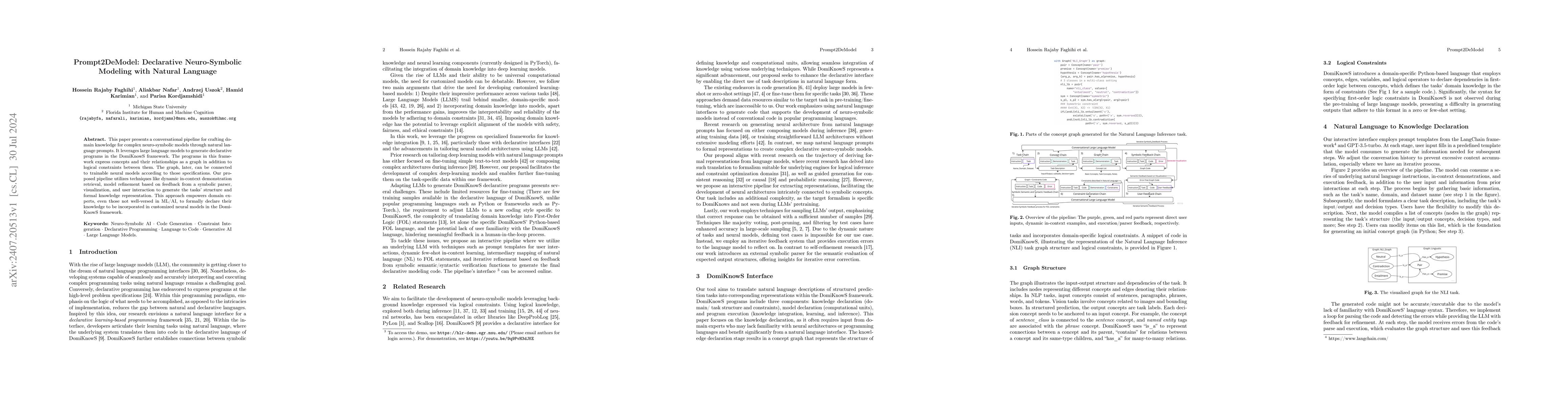 Thumbnail for Prompt2DeModel: Declarative Neuro-Symbolic Modeling with Natural
  Language