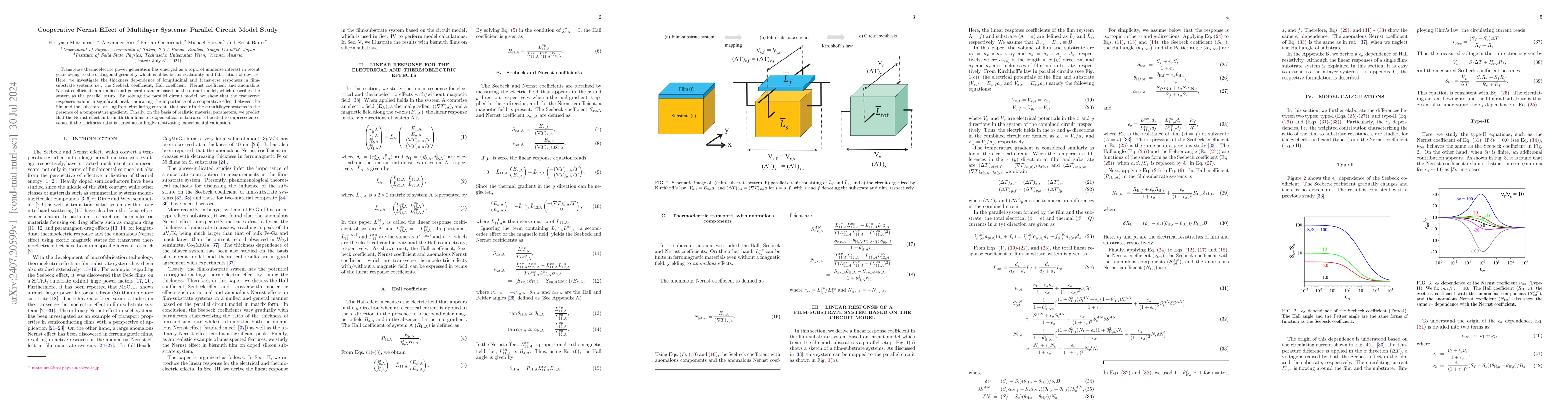 Thumbnail for Cooperative Nernst Effect of Multilayer Systems: Parallel Circuit Model
  Study
