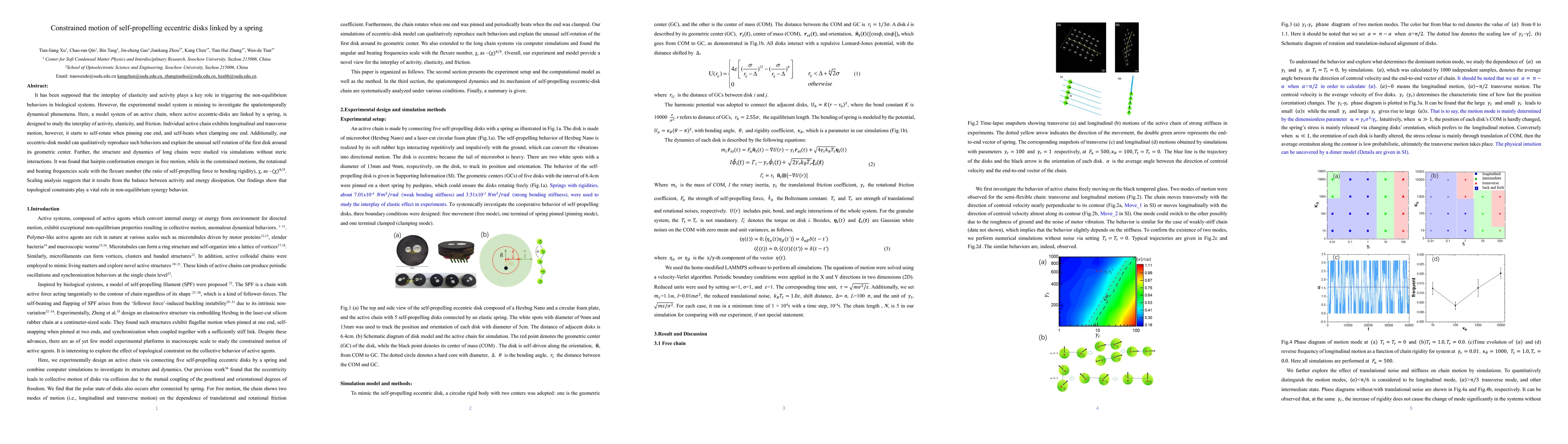 Thumbnail for Constrained motion of self-propelling eccentric disks linked by a spring