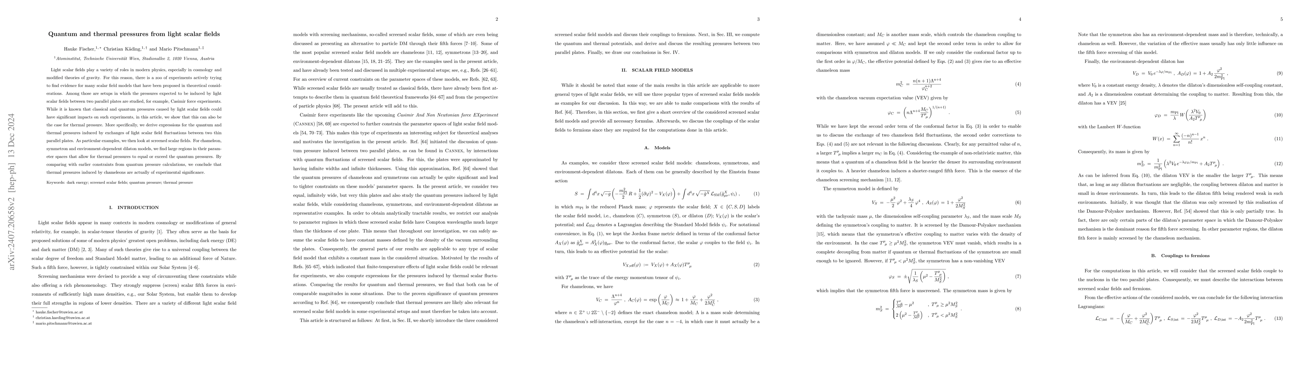 Thumbnail for Quantum and thermal pressures from light scalar fields