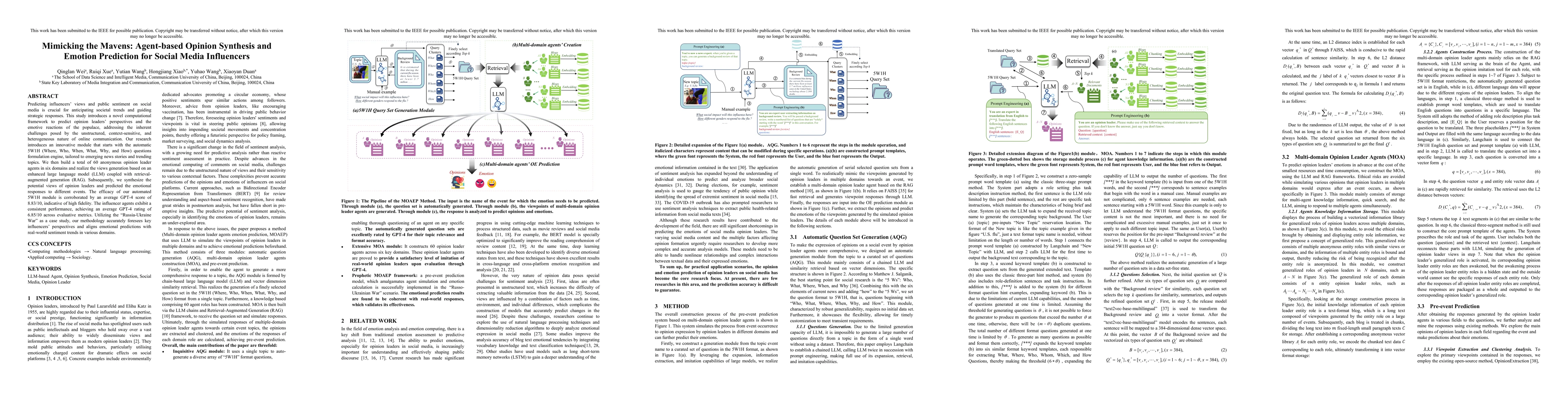 Thumbnail for Mimicking the Mavens: Agent-based Opinion Synthesis and Emotion
  Prediction for Social Media Influencers