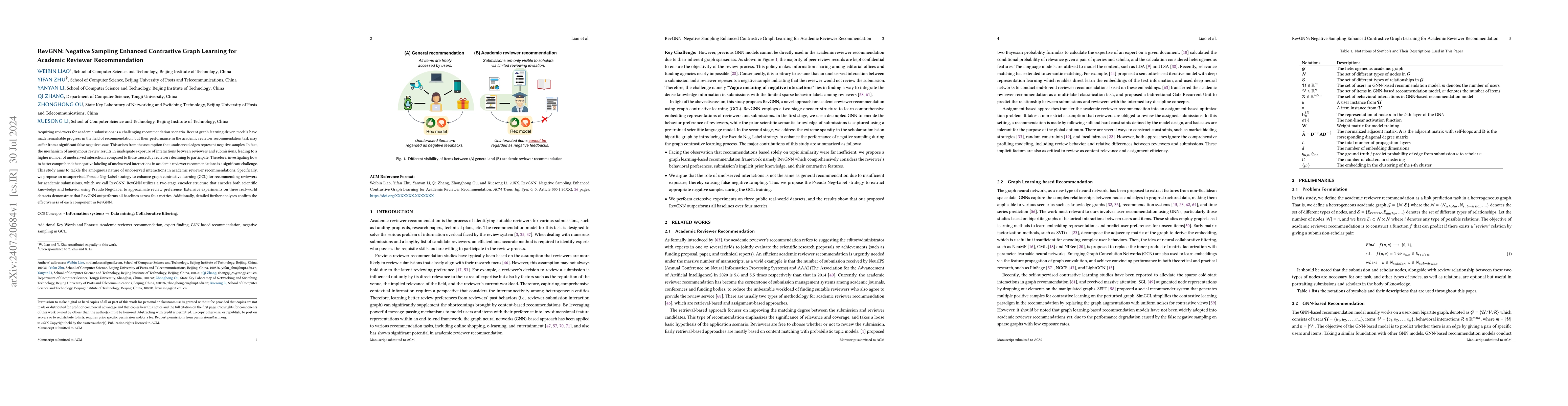 Thumbnail for RevGNN: Negative Sampling Enhanced Contrastive Graph Learning for
  Academic Reviewer Recommendation