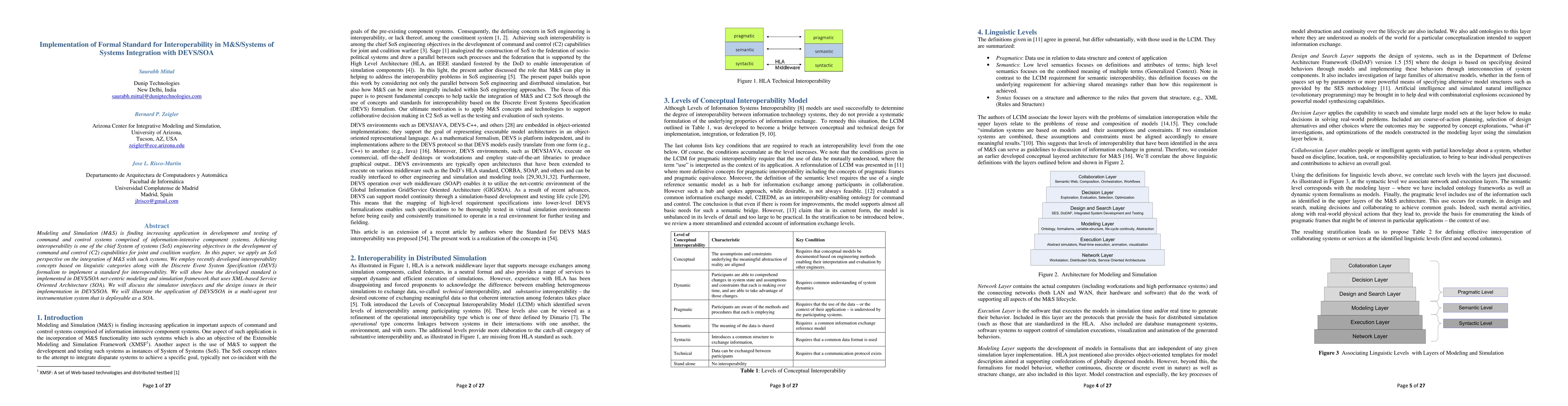 Thumbnail for Implementation of Formal Standard for Interoperability in M&S/System of
  Systems Integration with DEVS/SOA