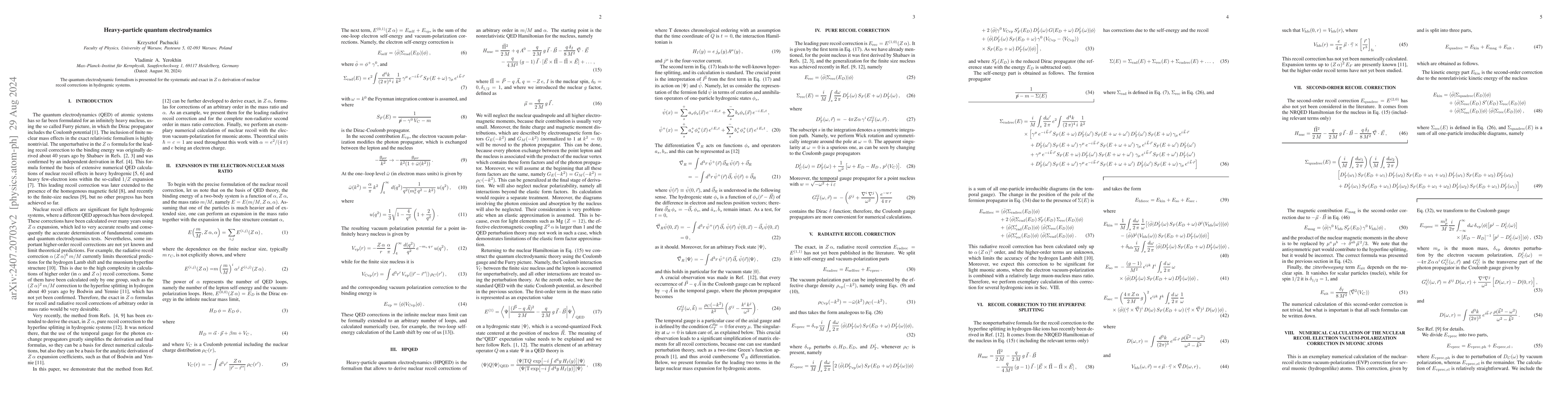 Thumbnail for Heavy-particle quantum electrodynamics