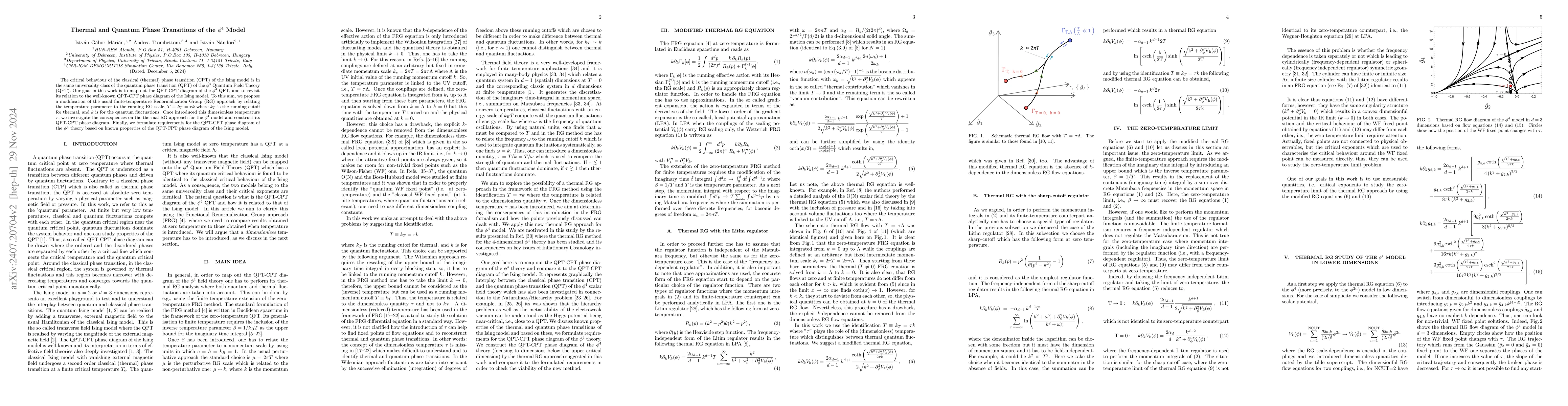 Thumbnail for Thermal and Quantum Phase Transitions of the $φ^4$ Model
