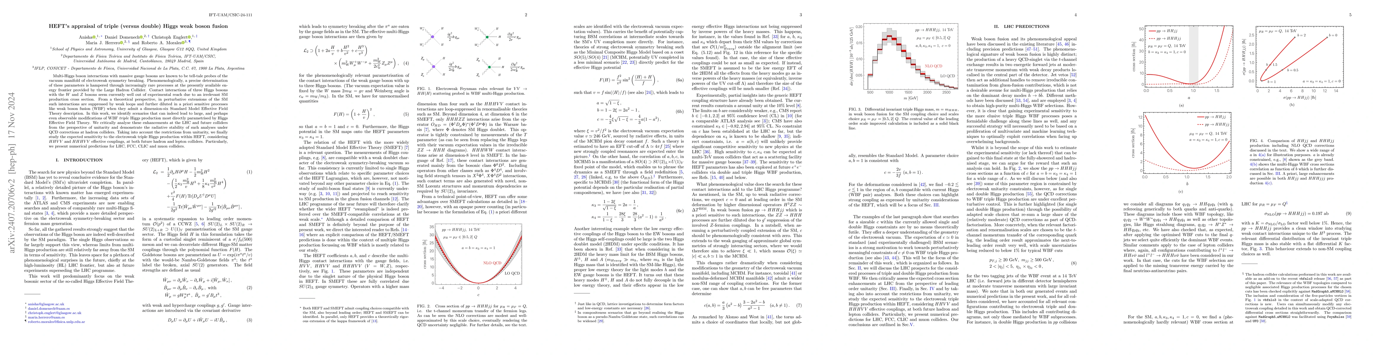 Thumbnail for HEFT's appraisal of triple (versus double) Higgs weak boson fusion