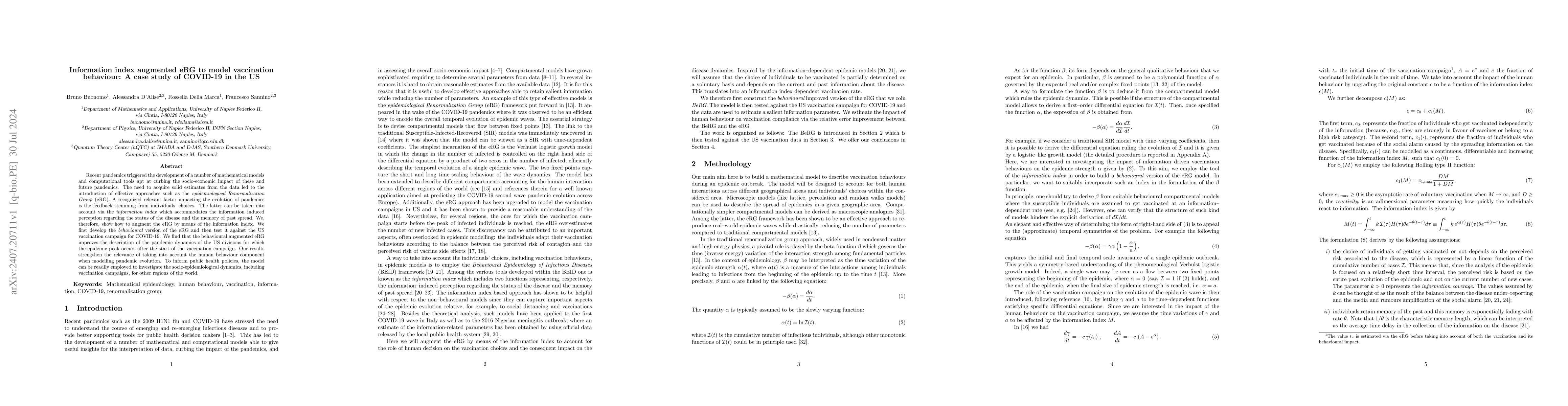 Thumbnail for Information index augmented eRG to model vaccination behaviour: A case
  study of COVID-19 in the US