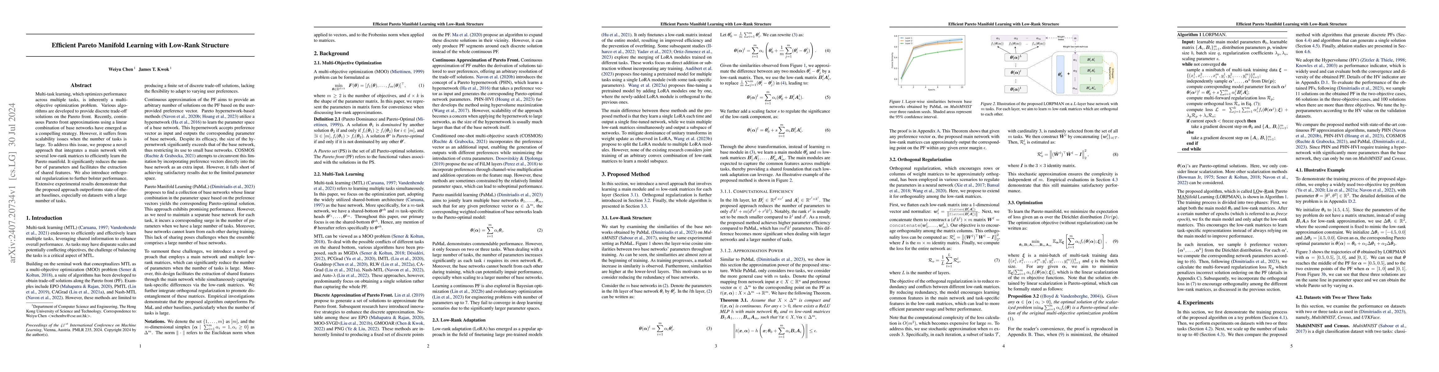 Thumbnail for Efficient Pareto Manifold Learning with Low-Rank Structure