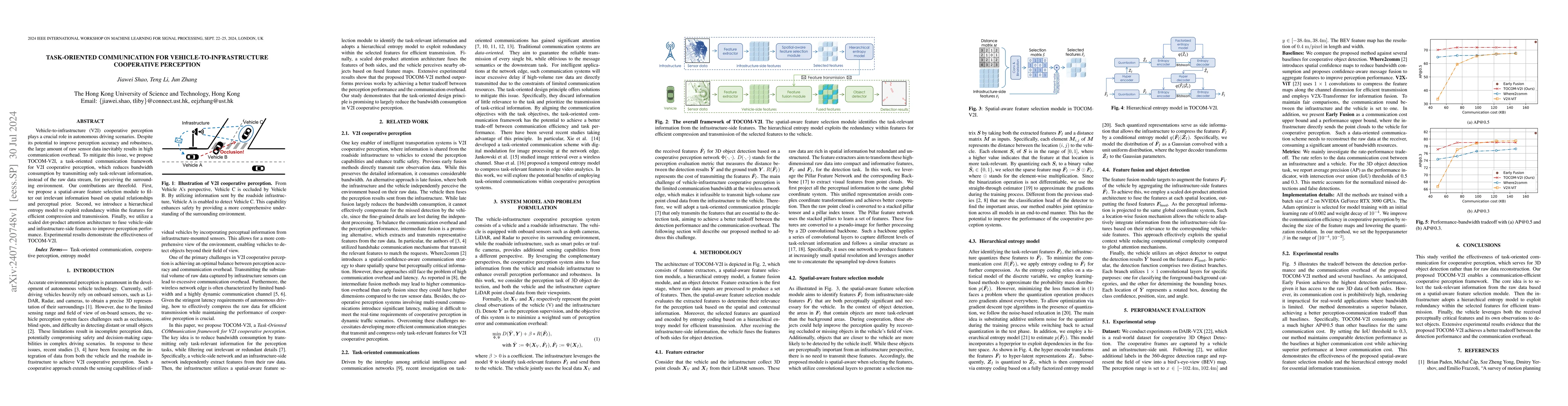 Thumbnail for Task-Oriented Communication for Vehicle-to-Infrastructure Cooperative
  Perception